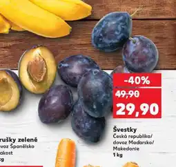 Kaufland Švestky nabídka