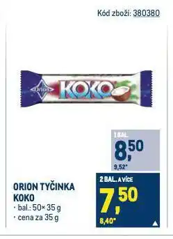 Makro Orion tyčinka koko nabídka