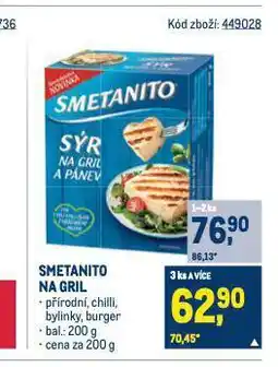 Makro Smetanito na gril nabídka