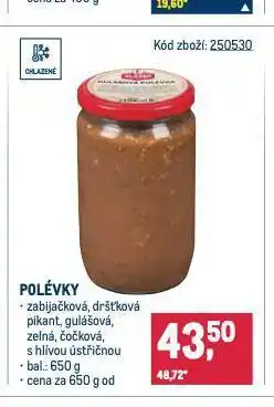 Makro Zabijačková polévka nabídka