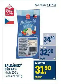 Makro Balkánský sýr nabídka