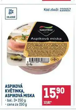 Makro Aspiková miska nabídka