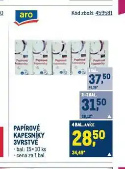 Makro Papírové kapesníky nabídka