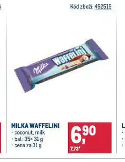 Makro Milka waffelini nabídka
