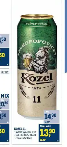 Makro Pivo velkopopovický kozel nabídka