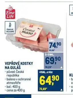Makro Vepřové kostky na guláš nabídka