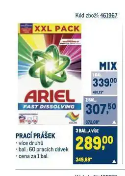 Makro Ariel prací prostředek nabídka
