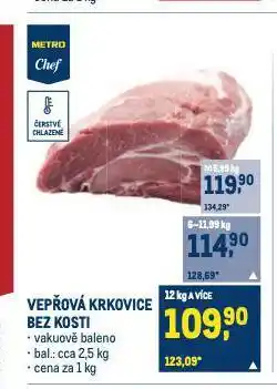 Makro Vepřová krkovice bez kosti nabídka