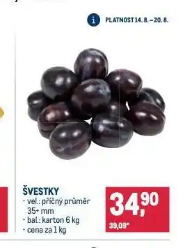 Makro Švestky nabídka