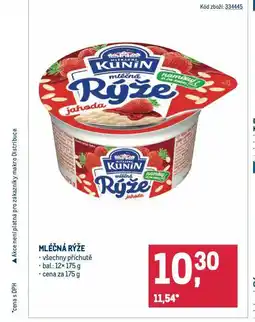 Makro Kunín mléčná rýže nabídka