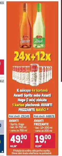 Makro Avanti frizzante nabídka