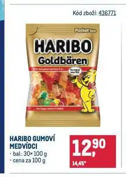 Makro Haribo gumoví medvídci nabídka