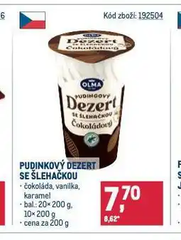 Makro Pudinkový dezert se šlehačkou nabídka