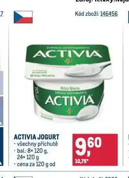 Makro Activia jogurt nabídka