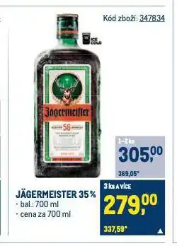 Makro Jagermeister nabídka