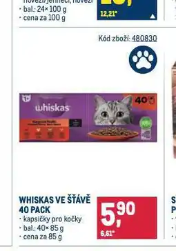 Makro Whiskas kapsičky pro kočky nabídka