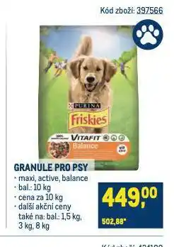 Makro Friskies granule pro psy nabídka