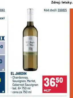 Makro El jardin chardonnay nabídka