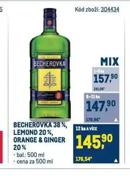 Makro Becherovka nabídka