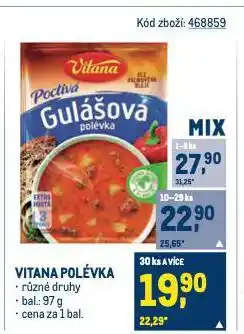 Makro Vitana polévka nabídka