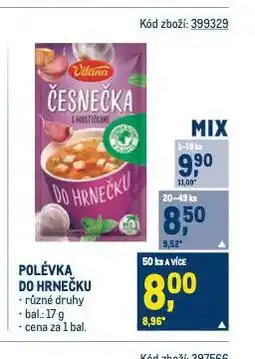 Makro Polévka do hrnečku nabídka