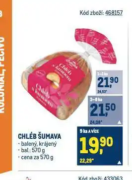 Makro Chléb šumava nabídka