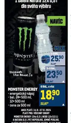 Makro Monster energy drink nabídka