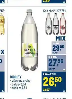 Makro Kinley tonic nabídka