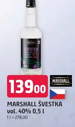 Trefa MARSHALL ŠVESTKA vol. 40% 0.5L nabídka