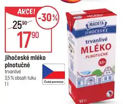 Jihočeské mléko plnotučné