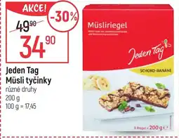 Globus Jeden Tag Müsli tyčinky nabídka