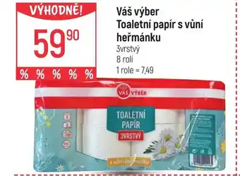 Globus Váš výber Toaletní papír s vůní heřmánku nabídka