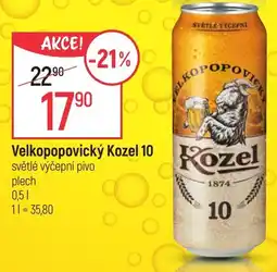 Globus Velkopopovický Kozel 10 nabídka