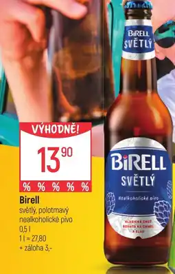 Globus Birell světlý, polotmavý nabídka