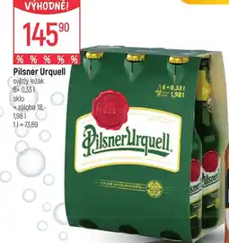 Globus Pilsner Urquell nabídka