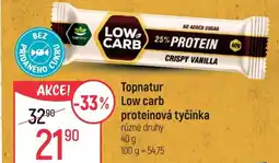 Globus Topnatur Low carb proteinová tyčinka nabídka