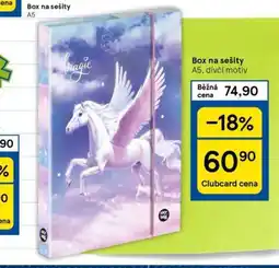 Tesco Box na sešity nabídka