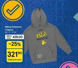 Tesco Mikina pokemon s kapucí nabídka