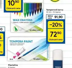 Tesco Temperové barvy nabídka