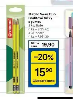 Stabilo swan fluo grafitové tužky s gumou