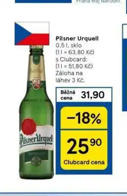Tesco Pivo pilsner urquell nabídka