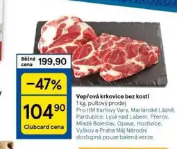 Tesco Vepřová krkovice bez kosti nabídka