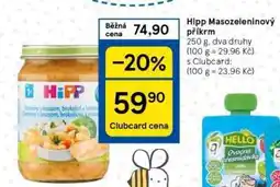 Tesco Hipp masozeleninový příkrm nabídka