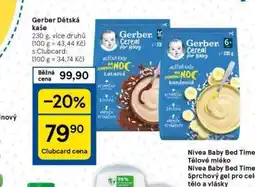 Tesco Gerber dětská kaše nabídka