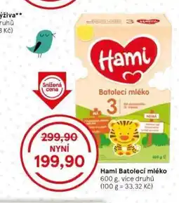 Tesco Hami batolecí mléko nabídka