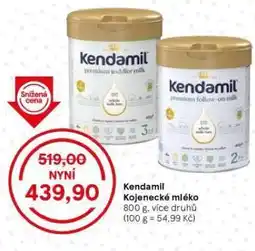 Tesco Kendamil kojenecká výživa nabídka