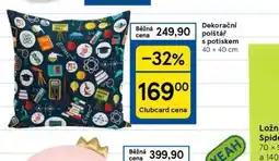 Tesco Dekorační polštář s potiskem nabídka