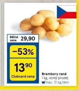 Tesco Brambory rané nabídka