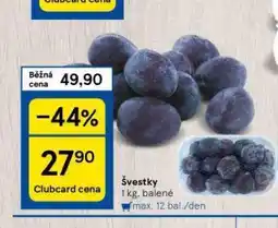 Tesco Švestky nabídka