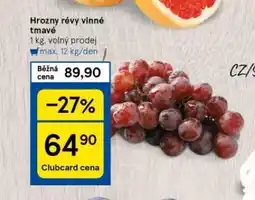 Tesco Hrozny révy vinné tmavé nabídka